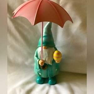 New - Rainy Day Gnome holding Umbrella -12”